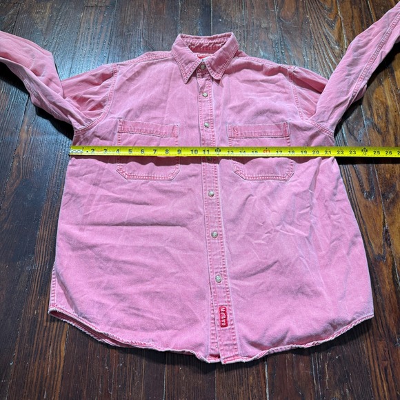 Vintage Marlboro Adventure Team Shirt Mens Small Red Denim Cotton USA Made - Picture 4 of 9